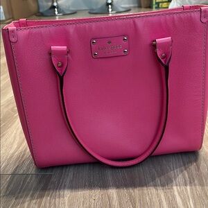 Kate Spade Pink Leather Tote Bag